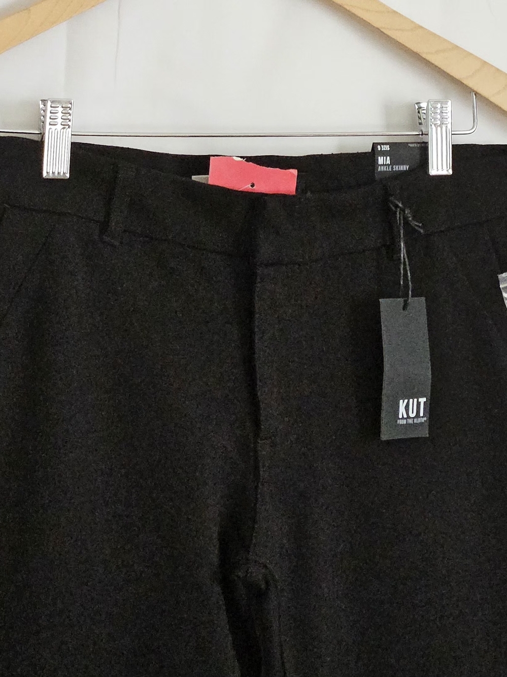 KUT from the Kloth Mia Ankle Skinny Black Pants Size 6 NWT - Picture 4 of 15